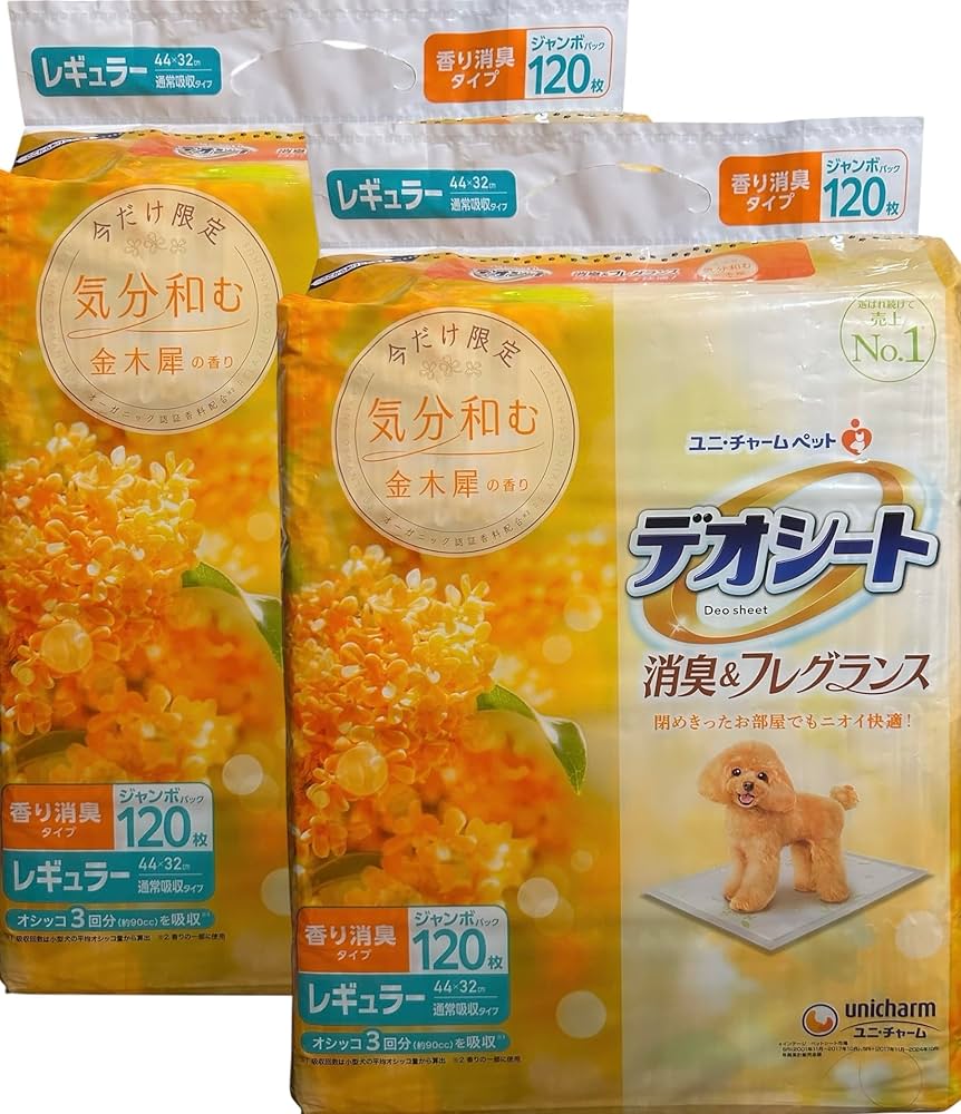 デオシート ユニチャーム消臭＆フレグランス 金木犀レギュラー 84枚 2個セット Amazon.co.jp: 【金木犀の香り】 ユニ・チャーム デオシート 消